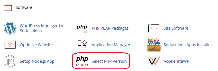 cpanel_selectPHP.png